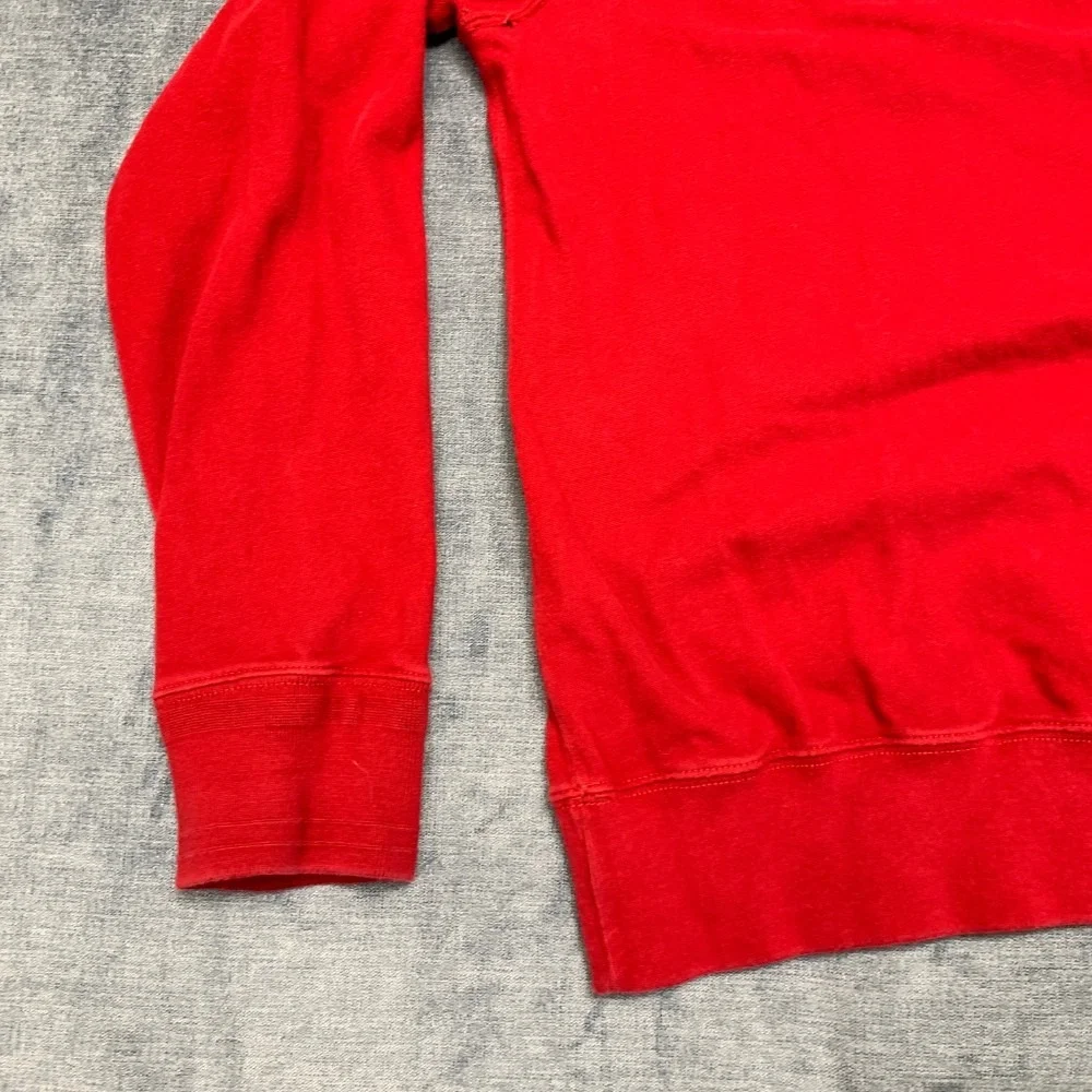 Polo by Ralph Lauren Sweater Mens Large Red Cotton Pony Logo Mock Neck Winter
